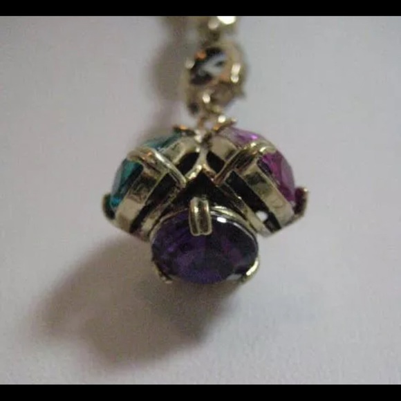 Betsey Johnson Crystal Cluster Pendant Necklace - Picture 7 of 8